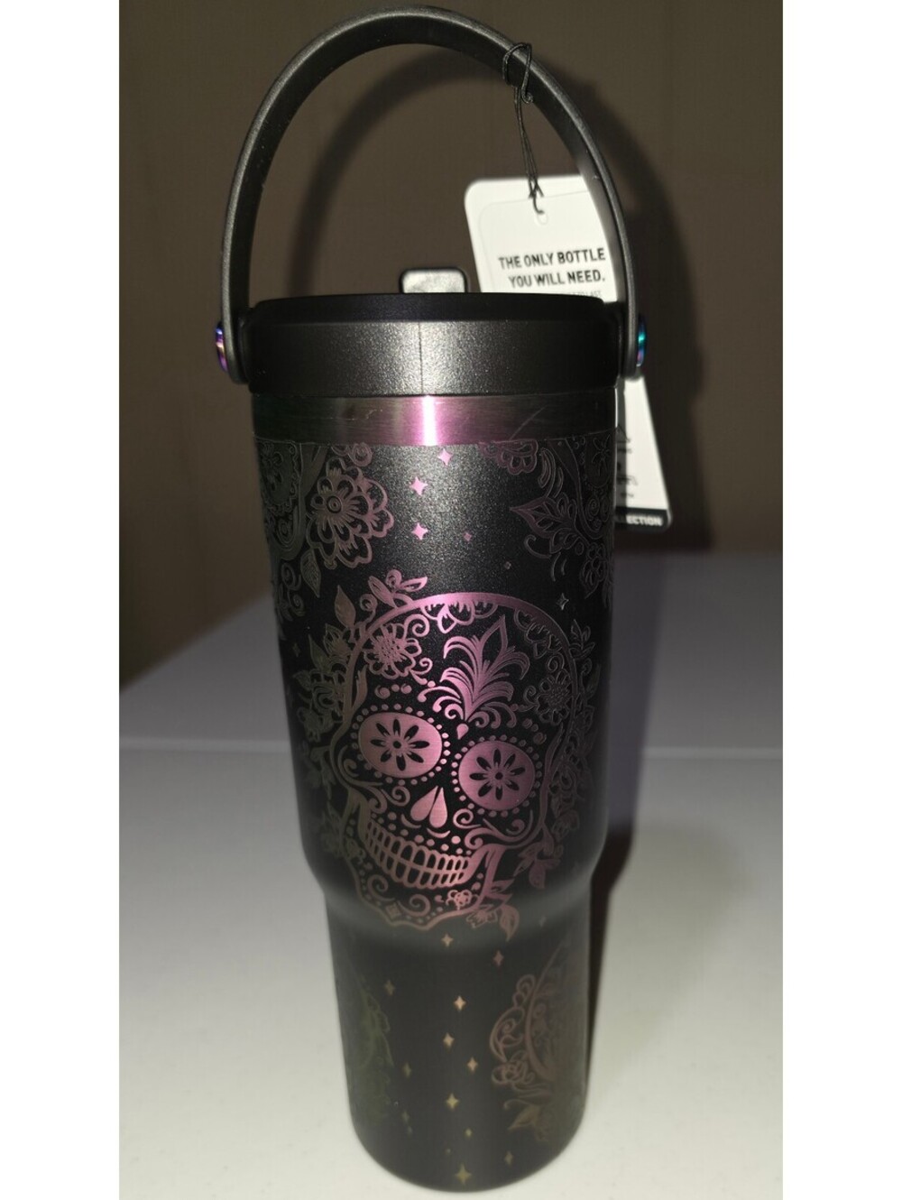 HydraPeak 32 fl oz Stainless Steel Insulated Tumbler with Sugar Skull Design